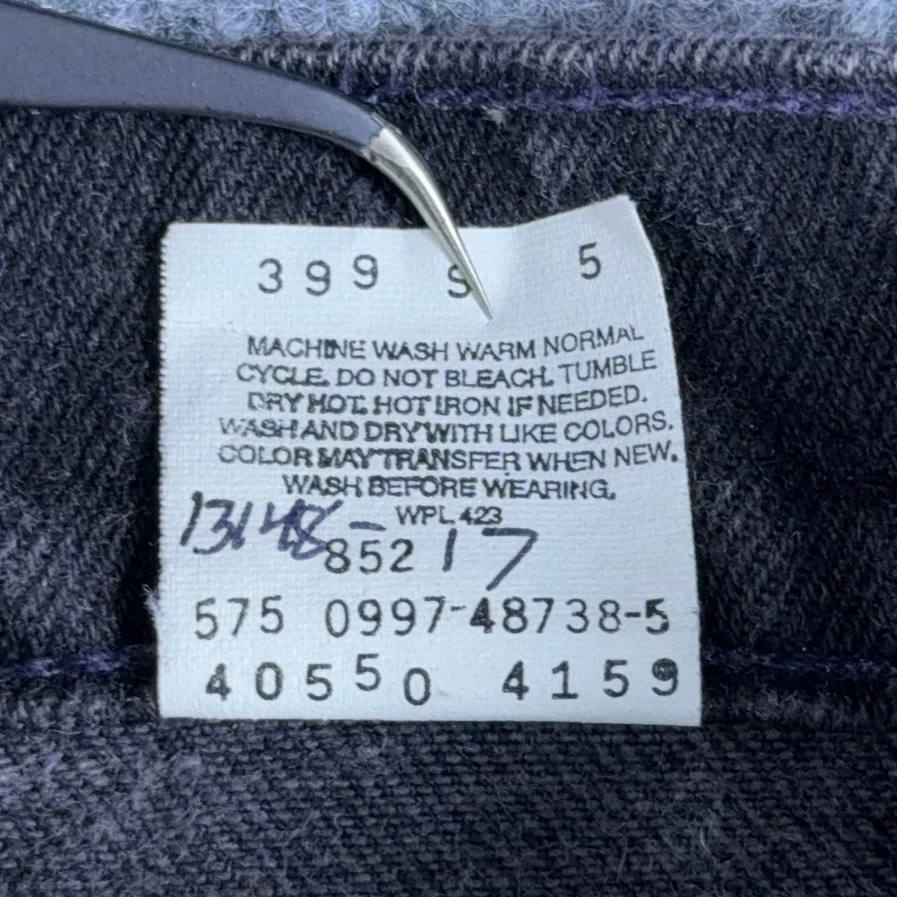 Vintage Levis 550 Orange Tab Mens 33x30 Black Relaxed Tapered Leg Jeans USA 90s